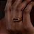 Anel liso dourado banho em ouro 18k - Imagem 2