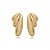 Conjunto de brinco e colar dourado banho em ouro 18k - Imagem 4
