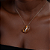 Conjunto de brinco e colar com zirconia banho em ouro 18k - Imagem 3