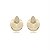 Conjunto de brinco e anel com zirconia banho em ouro 18k - Imagem 6