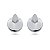 Conjunto de brinco e anel com zirconia banho em rodio branco - Imagem 6