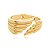 Bracelete dourado liso banho em ouro 18k - Imagem 2