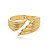 Bracelete acetinado liso com banho em ouro 18k - Imagem 1