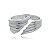 Bracelete acetinado com banho em rodio branco - Imagem 1