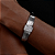Bracelete com zirconia cristal banho em rodio branco - Imagem 2