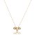 Conjunto de brinco e colar com zirconia cristal banho em ouro 18k - Imagem 4