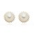Conjunto de brinco e colar de perola com zirconia cristal banho em ouro 18k - Imagem 2