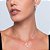 Conjunto de brinco e colar de perola com zirconia cristal banho em ouro 18k - Imagem 2