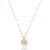 Conjunto de brinco e colar de perola com zirconia cristal banho em ouro 18k - Imagem 4