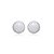 Conjunto de brinco e colar de perola com zirconia cristal banho em rodio branco - Imagem 3