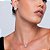 Conjunto de brinco e colar de perola com zirconia cristal banho em rodio branco - Imagem 2