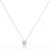 Conjunto de brinco e colar de perola com zirconia cristal banho em rodio branco - Imagem 3
