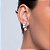 Conjunto de brinco e colar de perola com zirconia cristal banho em rodio branco - Imagem 3