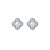 Conjunto de brinco e colar de perola com zirconia cristal banho em rodio branco - Imagem 4