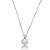 Conjunto de brinco e colar de perola com zirconia cristal banho em rodio branco - Imagem 4