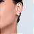 Brinco de base de perola com zirconia cristal banho em ouro 18k - Imagem 3