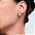 Brinco de base de perola cravejado de zirconia cristal banho em ouro 18k - Imagem 2