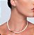 Brinco de base de perola cravejado de zirconia cristal banho em ouro 18k - Imagem 2