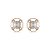 Brinco de base de perola cravejado de zirconia cristal banho em ouro 18k - Imagem 2