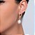Brinco de perola cravejado de zirconia cristal banho em ouro 18k - Imagem 2