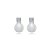 Brinco de perola cravejado de zirconia cristal banho em rodio branco - Imagem 1
