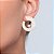 Brinco de perola cravejado de zirconia cristal banho em ouro 18k - Imagem 3