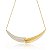 Colar dourado cravejado de zirconia cristal banho em ouro 18k - Imagem 1