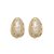 Brinco cravejado com zirconia cristal banho em ouro 18k - Imagem 1