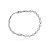 Pulseira de perola lisa banho em rodio branco - Imagem 1