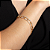 Pulseira cravejada com zirconia cristal banho em ouro 18k - Imagem 2