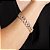 Pulseira cravejada com zirconia cristal banho em ouro 18k - Imagem 2