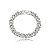 Pulseira cravejada com zirconia cristal banho em rodio branco - Imagem 1