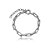 Pulseira cravejada com zirconia cristal banho em rodio branco - Imagem 1