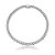 Colar cravejado de zirconia cristal banho em rodio branco - Imagem 1