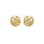 Brinco cravejado de zirconia cristal banho em ouro 18k - Imagem 1