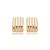 Brinco liso banho em ouro 18k - Imagem 1