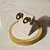 Brinco liso banho em ouro 18k - Imagem 3