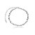 Pulseira de canutilho banho em rodio branco - Imagem 1