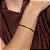 Pulseira de canutilho banho em ouro 18k - Imagem 2