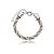 Pulseira cordão baiano banho em rodio branco - Imagem 1