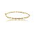 Bracelete liso banho em ouro 18k - Imagem 1