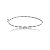Bracelete liso banho em rodio branco - Imagem 1