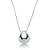 Colar liso com pingente banho em ouro 18k - Imagem 1