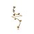 Bracelete dourado liso banho em ouro 18k - Imagem 1