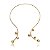 Aro dourado liso banho em ouro 18k - Imagem 1