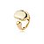 Anel dourado liso  banho em ouro 18k - Imagem 1