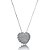 Conjunto de brinco e colar cravejado de zirconia cristal banho em rodio branco - Imagem 3
