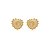 Conjunto de brinco e colar cravejado de zirconia cristal banho em ouro 18k - Imagem 2