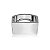 Bracelete liso banho em rodio branco - Imagem 1
