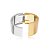 Bracelete liso acetinado banho duplo - Imagem 1